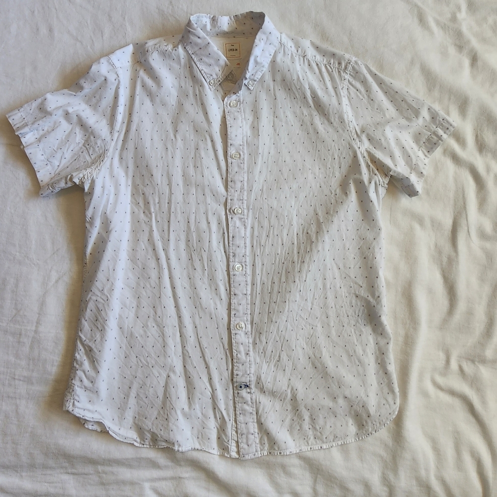 Brand: Gap, Size: Large, Color: Gray and White